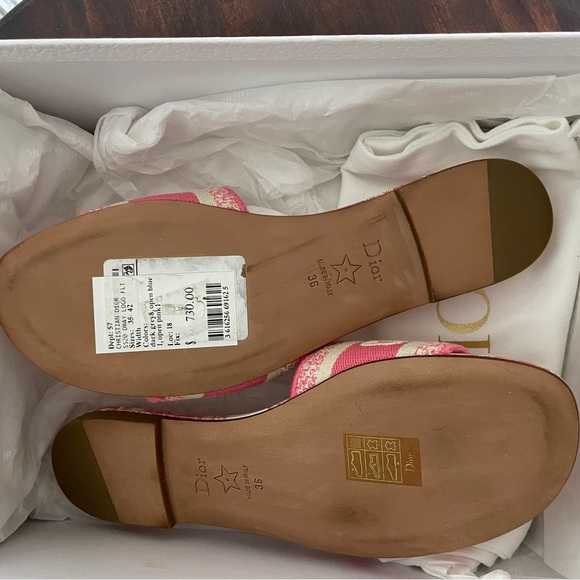 Dior Pink Dway Slide Sandals - Picture 5 of 11